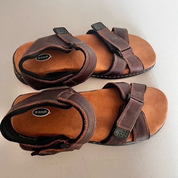 Dr.Scholl’s Men’s Gus Sandals Brown Leather Fisherman Strap Sandals Size 13 main image 4